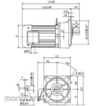 Mitsubishi Electric Geared motor GM-SP series (flange type)