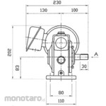 AOKI SEIMITSU KOGYO Motor-equipped worm reducer PN type Shaft arrangement: double output shaft