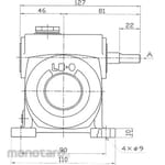 AOKI SEIMITSU KOGYO Worm reducer LB type shaft arrangement: standard