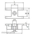 THK LM Roller (Optional) Bracket