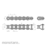 monotaro Standard Roller Chain