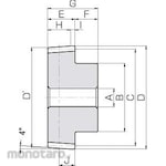 KHK CP Tapered Pinion