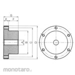 KHK Stainless Steel Hubs for PSA Gears