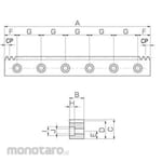 KHK (KHK Gears) SRCPFD CP rack (both ends and mounting holes)