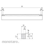 KHK (KHK Gears) STRCPF CP Taper Rack (both ends processed)