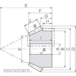 KHK (KHK Gears) MBSG Tooth Beveled Bevel Gear