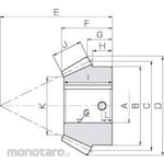 KHK Finished Bore Spiral Bevel Gear