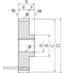 KHK (KHK Gears) MSGA/MSGB Ground Spur Gear Module 2.5