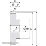 KHK (KHK Gears) SSG Ground Spur Gear Module 2.5