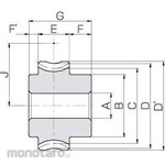 KHK (KHK Gears) AGF Worm Wheel Module 2