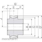 KHK (KHK Gears) AGF Worm Wheel Module 3
