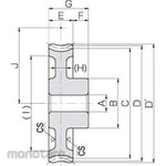 KHK (KHK Gears) CG Worm Wheel Module 3