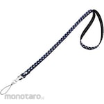 SANWA SUPPLY Neck strap, polka dot, blue