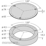 TURCK Sensor Mounting & Mounting Frame Turck Protective Ring With Shield Plate