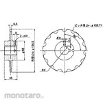 TSUBAKI (Tsubakimoto Chain) TPUSR chain sprocket