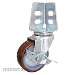 TRUSCO Angle type Urethane Caster with Free