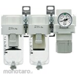 SMC Modular Type Air Combination Air Filter + Mist Separator + Regulator AC20C-A to AC40C-A (Unit FRL)