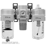 SMC Modular Type FRL Combination/Air Filter + Regulator + Lubricator AC20-B to AC60-B (Unit FRL)