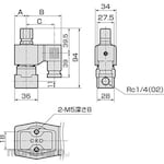 CKD Direct Acting 3 Port Valve Universal Type AG