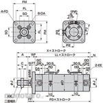 CKD Super Micro Cylinder SCM Basic (Single Rod) Base SCM-FA-40B Stroke 75