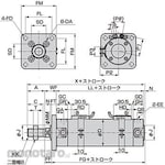 CKD Super Micro Cylinder SCM Basic (Single Rod) Base SCM-FA-50B Stroke 125