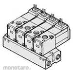 SMC 3 Port Solenoid Valve Direct Operated Poppet Type Rubber Seal Manifold VV3K3 Series