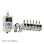 SMC 3-Color Display Digital Gap Checker with Control Unit ISA3 Series