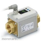 SMC 3-color Display Electromagnetic Digital Flow Switch LFE Series