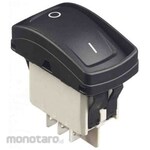 APEM Rocker Switch Single Pole Double Throw Spdt Illumination: None Cutout Width: 21.08Mm Set Of 10