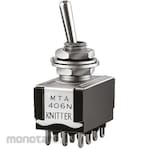 KNITTER-SWITCH Toggle Switch (On) -Off- (On) 4-Pole Double-Throw (4Pdt)