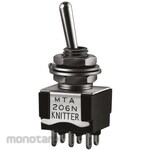 KNITTER-SWITCH Toggle Switch (On) -On Double Pole Double Throw (Dpdt)