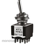 KNITTER-SWITCH Toggle Switch (On)-Off-On 3 Pole Double Throw (3Pdt)