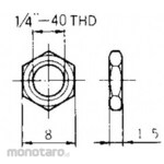 Nidek Components (formerly Nidec Copal Electronics) Push Button Switch Lock Nut
