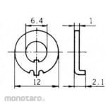 Nidek Components (formerly Nidec Copal Electronics) Toggle Switch Locking Ring
