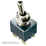 OTTO Otto Toggle Switch, Dpst, Panel Mount, (On)-Off-(On), T7-211E5