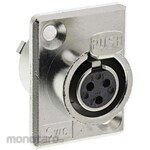SWITCHCRAFT Miniature Connector Ty Series Switchcraft 3 Pole Socket