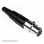 SWITCHCRAFT Switchcraft Xlr Connector Female 4 Pole Straight Cable Mount Ta4Fx Silver Plated