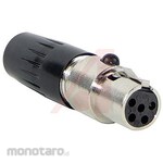 SWITCHCRAFT Switchcraft Xlr Connector Female 5 Pole Straight Cable Mount Ta5Flx Silver Plated