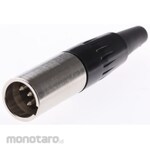 SWITCHCRAFT Switchcraft Xlr Connector Male 4 Pole Straight Cable Mount Ta4Mx Silver Plated