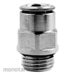 Camozzi Fitting Pneumatic Mod. 6512 Micro Metric-BSP Male Connector (Konektor Lurus Male)