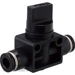 monotaro Hand Valve Union Straight 3-Way Valve