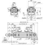 CKD Super Micro Cylinder SCM Basic Single Rod Base SCM-CA-40B Stroke 100