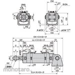 CKD Super Micro Cylinder SCM Basic Single Rod Base SCM-CA-40D Stroke 100