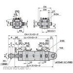 CKD Super Micro Cylinder SCM Basic Single Rod Base SCM-CA-40D Stroke 125