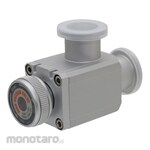 SMC Aluminum High Vacuum L Type Valve Manual Bellows Seal XLH-2 Series