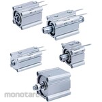 SMC CQ2-Z 10/11/21/22 - Compact Cylinder: Clean Series