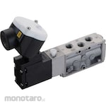 CKD 4F Series Pneumatic Valve Pilot Type 5 Port Valve (Outdoor Specification) AC, 100V