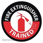 NMC Fire Extinguisher Trained Hard Hat Label