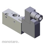 SMC 3 Port Pilot Solenoid Valve Rubber Seal Body Ported