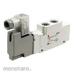 SMC 5 Port Solenoid Valve Body Ported Plug Lead Unit Single Unit VQZ3121 Series